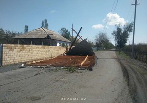 В Загатале сильный ветер нанес серьезный ущерб 7 селам