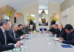 President of Azerbaijan Ilham Aliyev meets with President of Ukraine in Munich