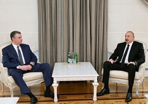 President Ilham Aliyev receives leader of faction of Liberal Democratic Party in Russian State Duma