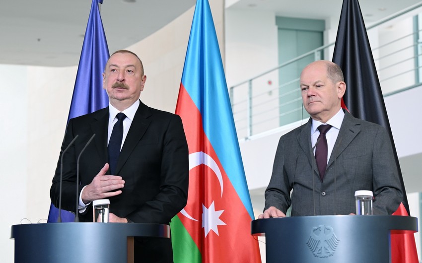 President Ilham Aliyev expresses his gratitude for Germany's support regarding COP29 in Azerbaijan