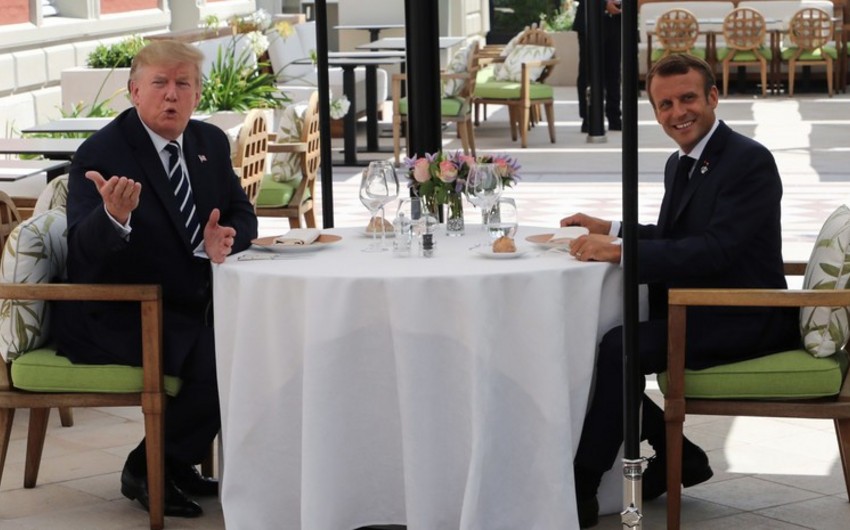 Макрон и Трамп провели встречу перед открытием саммита G7 в Биаррице