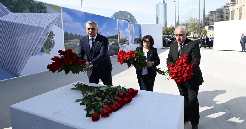 State and government officials visit Victory Park under construction