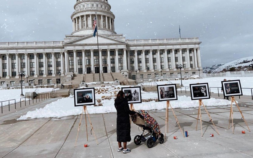 В Юте перед зданием Капитолия открылась выставка про Ходжалинский геноцид