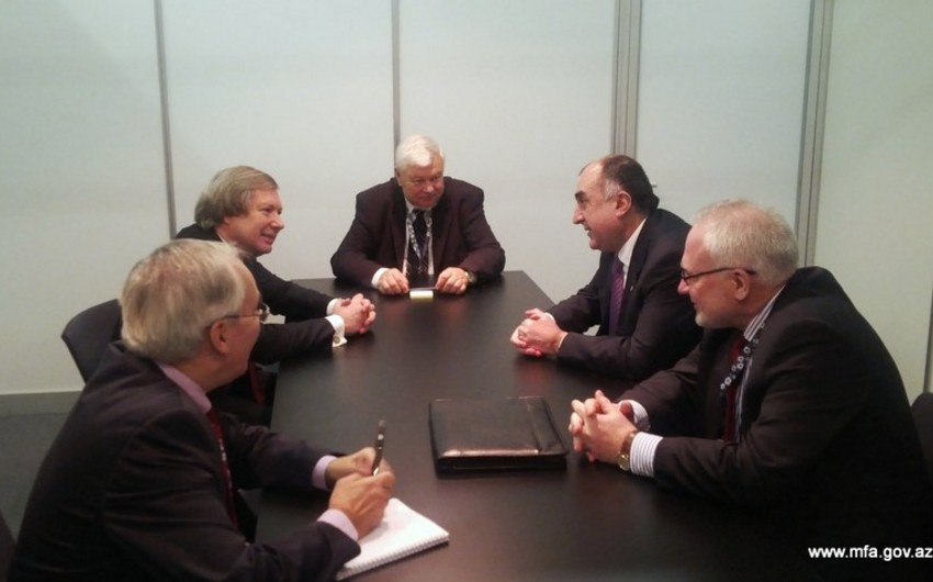 Azerbaijani FM meets with OSCE Minsk Group Co-Chairs