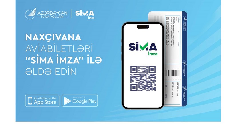 AZAL Naxçıvana onlayn aviabilet alışında “SİMA İmza”nı tətbiq etdi