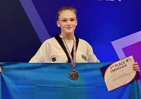 Азербайджанская спортсменка завоевала серебро на чемпионате Европы по тхэквондо  