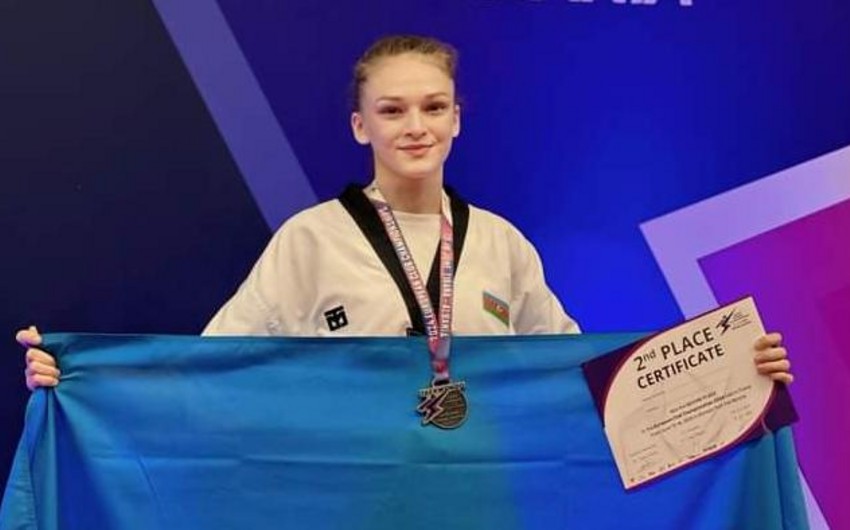 Азербайджанская спортсменка завоевала серебро на чемпионате Европы по тхэквондо  