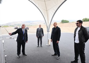 President Ilham Aliyev inspects progress on Aghdam-Asgaran-Khojaly-Khankandi highway