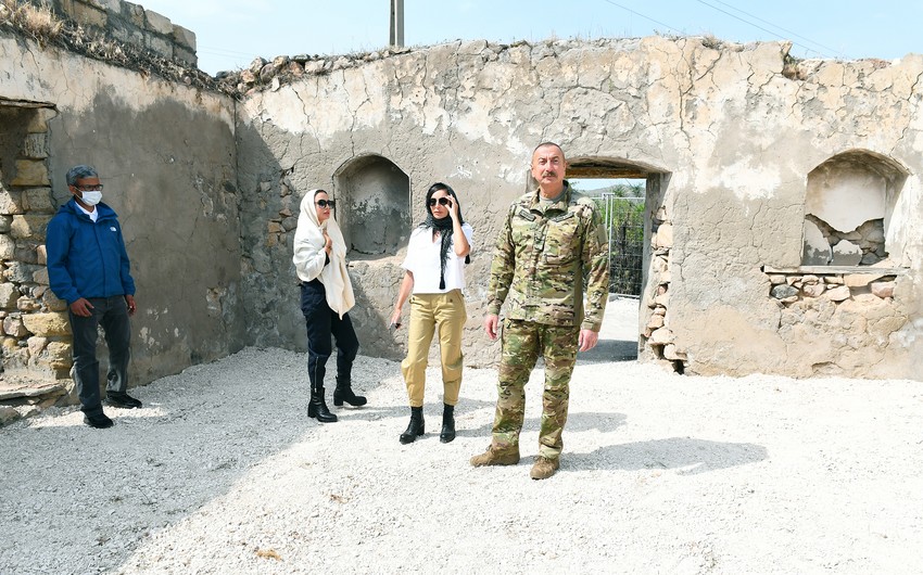 President Ilham Aliyev and First Lady Mehriban Aliyeva visit Jabrayil and Zangilan districts 