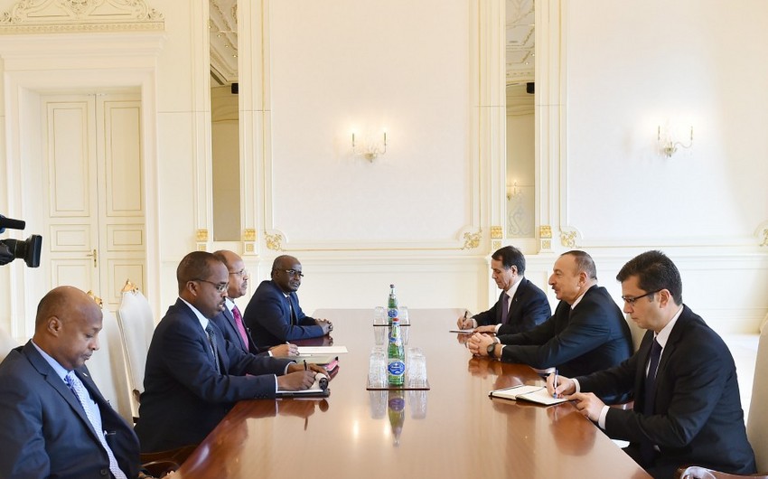 Президент Ильхам Алиев принял министра иностранных дел и международного сотрудничества Джибути