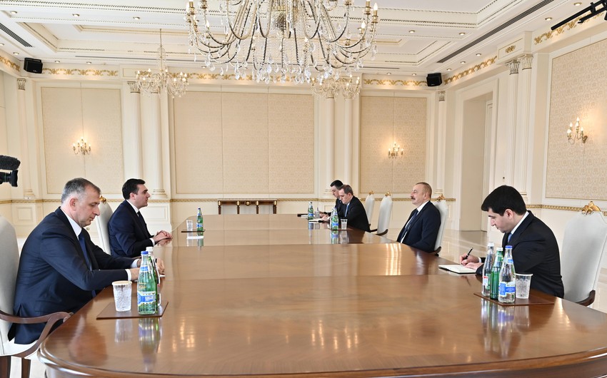 President Ilham Aliyev receives Georgian foreign minister