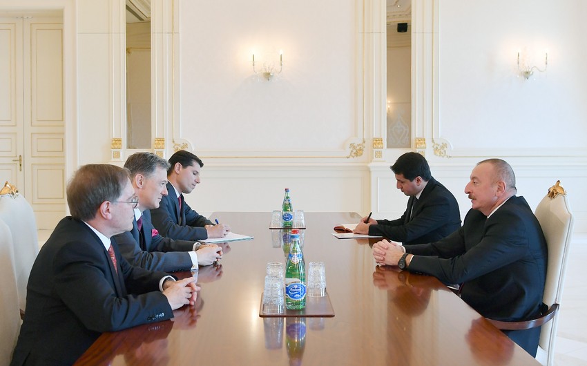 Президент Ильхам Алиев принял советника заместителя Госсекретаря США по вопросам Европы и Евразии