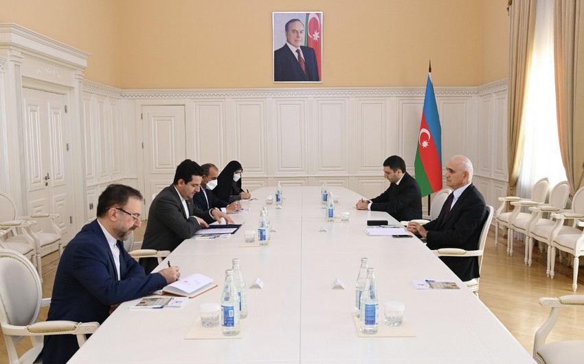 Шахин Мустафаев встретился с послом Ирана в Азербайджане