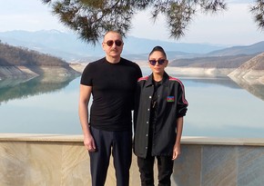 Video from visit of President and First Lady to Aghdara district shared on social media