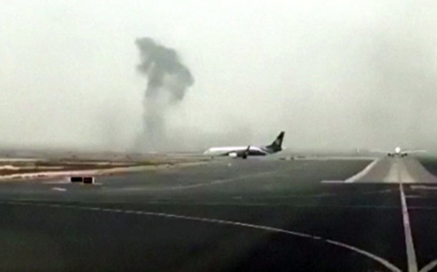 При тушении самолета в аэропорту Дубая погиб один человек