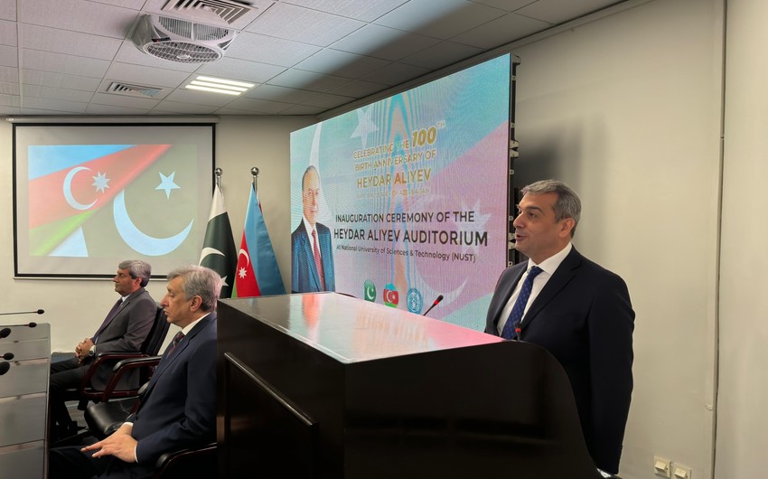 Heydar Aliyev Auditorium opened at Pakistan's National University of Science and Technology