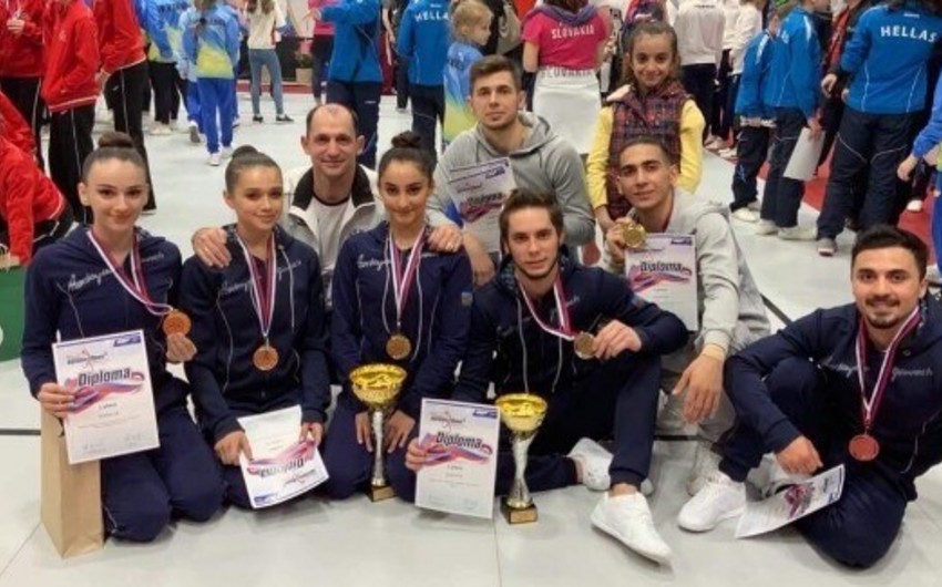 Azərbaycan gimnastları Slovakiya və Almaniyada medallar qazanıblar