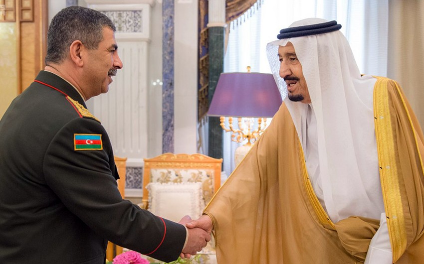 Azerbaijani Defence Minister met with King of Saudi Arabia
