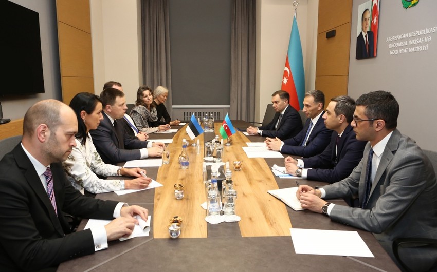 Azerbaijan's digital dev't minister meets president of Estonian Riigikogu