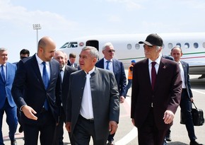 Раис Республики Татарстан Рустам Минниханов прибыл с визитом в Азербайджан