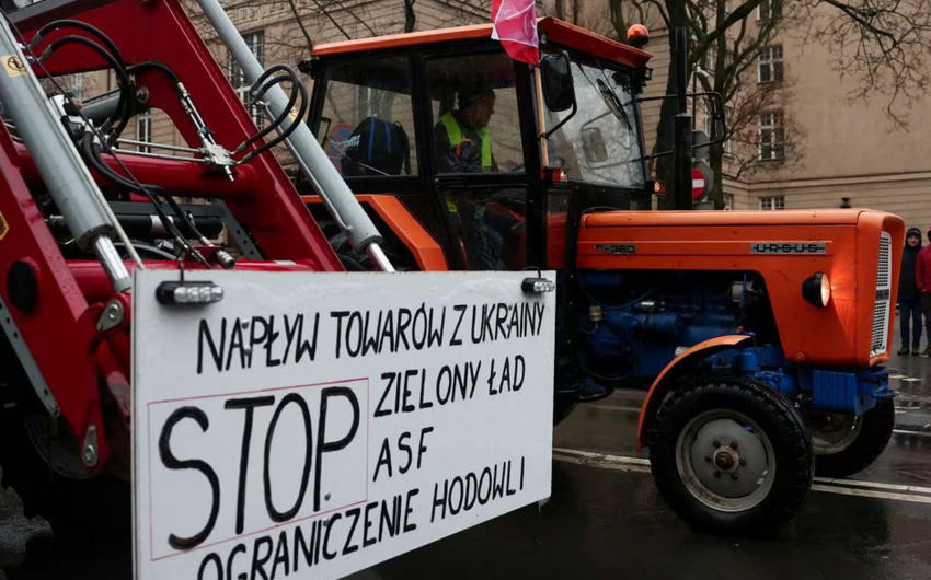 Польские фермеры забросали яйцами представительство ЕК во Вроцлаве