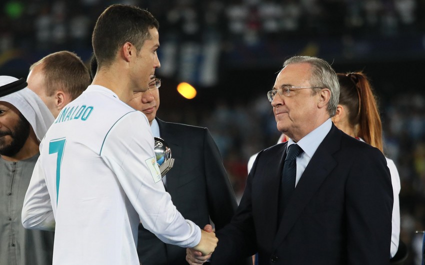  Kriştianu Ronaldu Real Madridin prezidenti ilə qapalı danışıq apardı