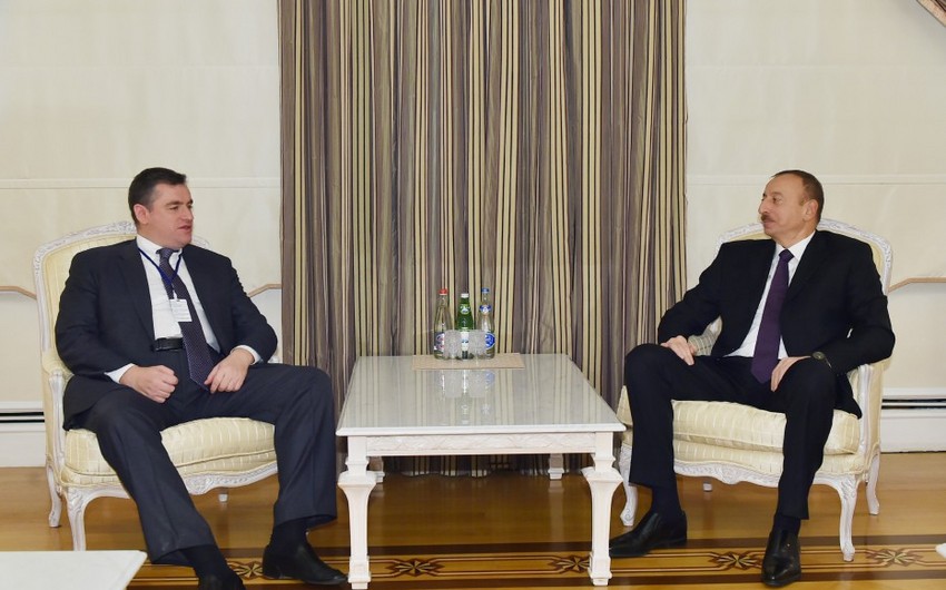 Президент Азербайджана принял председателя комитета Государственной Думы России