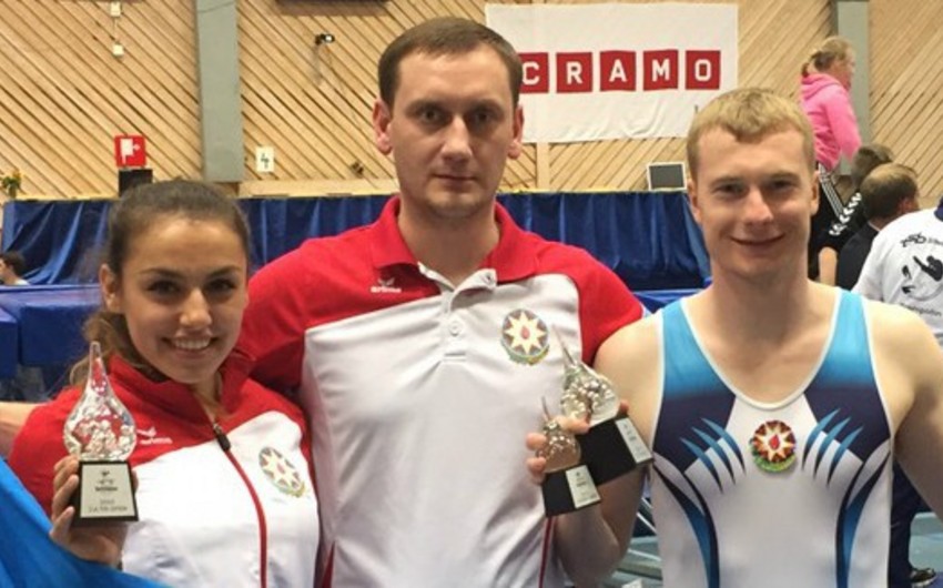 ​Azərbaycan gimnastları İsveçdə 3 medal qazanıb