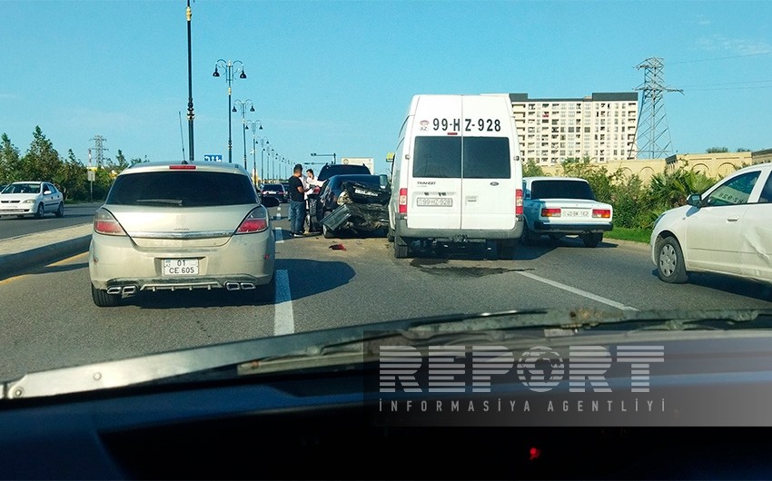 В Сумгайыте произошла цепная авария