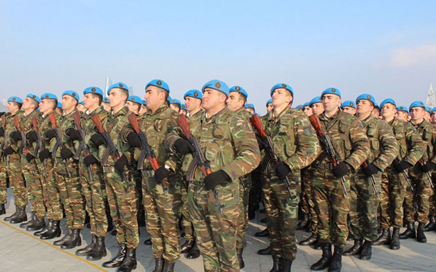 ​Azerbaijani military servants attending NATO events