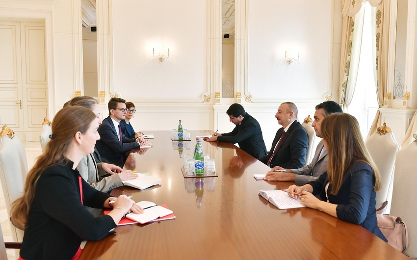 President Ilham Aliyev received delegation led by president of Swiss Council of States