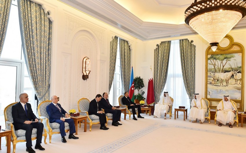 Состоялась встреча президента Азербайджана и эмира Катара