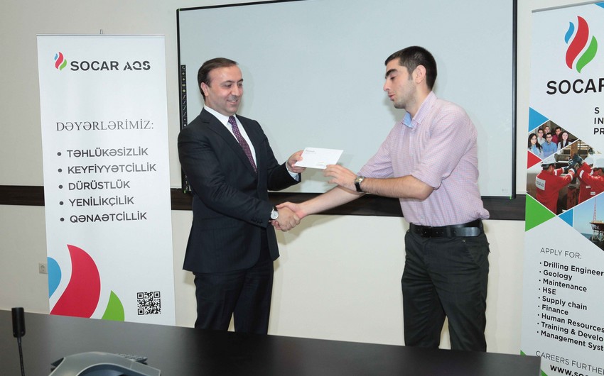 BHOS students awarded certificates from SOCAR-AQŞ