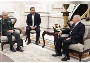 İraq Prezidenti İran Baş Qərargahının rəisi ilə görüşüb