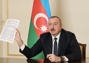 Azərbaycan Prezidenti: 10 noyabr bəyanatı de-fakto sülh müqaviləsidir