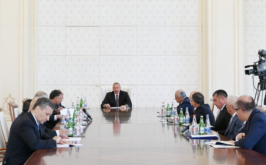 При президенте Ильхаме Алиеве состоялось совещание, связанное с ситуацией в энергосистеме страны