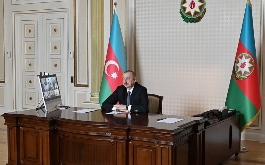 President Aliyev holds videoconference with CISCO executives