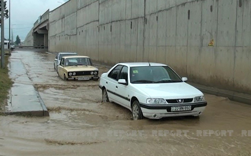Goranboyda leysan yağışları bir sıra fəsadlar törədib - VİDEO 