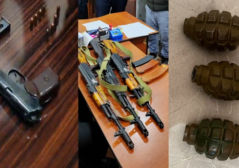 Жители Баку задержаны за хранение оружия и гранат