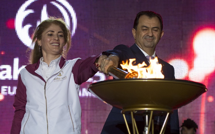 ​Факел первых Европейских игр был доставлен в Лянкяран