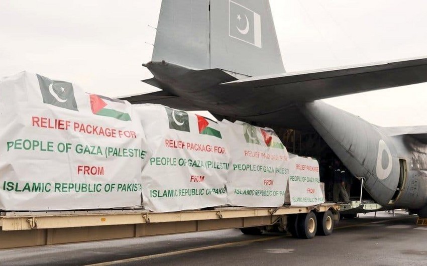 Pakistan dispatches its 10th relief consignment to people of Palestine