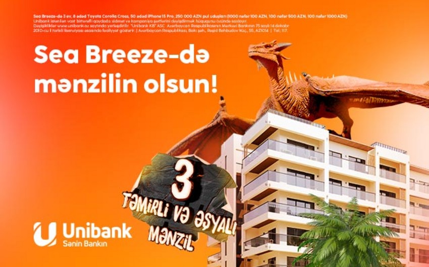 Unibankın “Əjdaha” lotereyasındakı 3 mənzili kimlər qazanacaq?