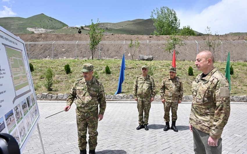 President Ilham Aliyev attends opening of military hospital in Kalbajar