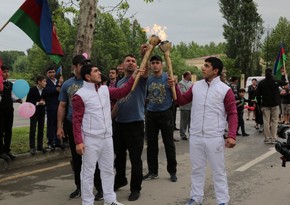 Baku 2015 flame arrives in Yevlakh region - PHOTOS