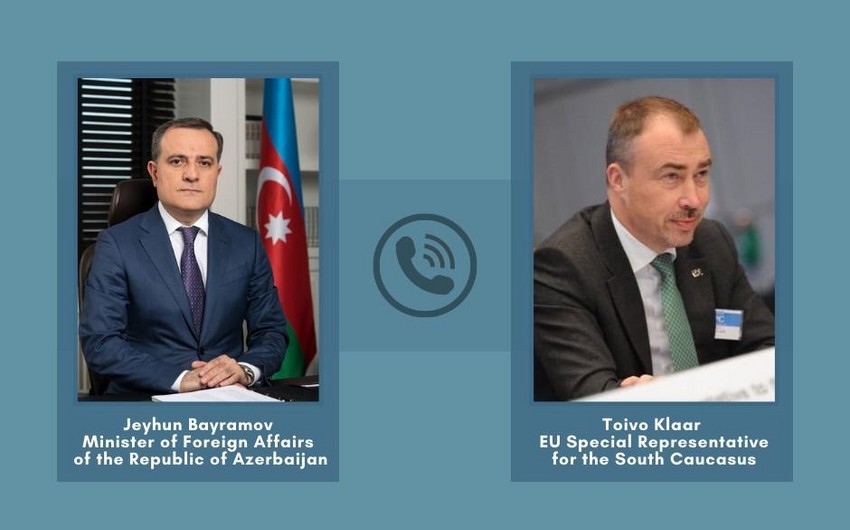 Глава МИД Азербайджана и спецпредставитель ЕС поговорили по телефону